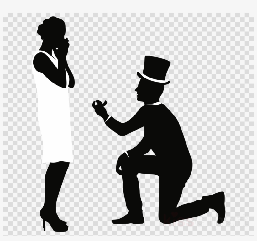Download Full Color Wedding Decor Full Color Decal, - Girl Propose A Boy, transparent png