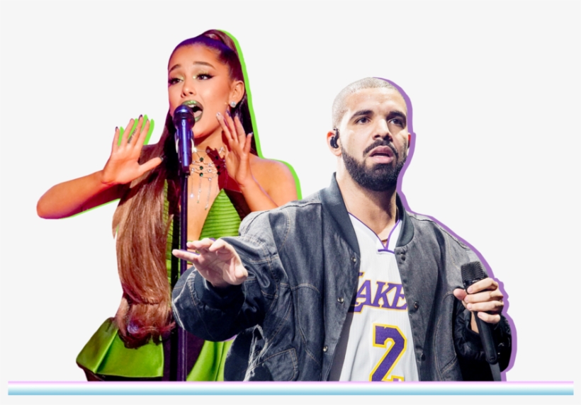 Photo Illustration Of Ariana Grande And Drake - Illustration, transparent png