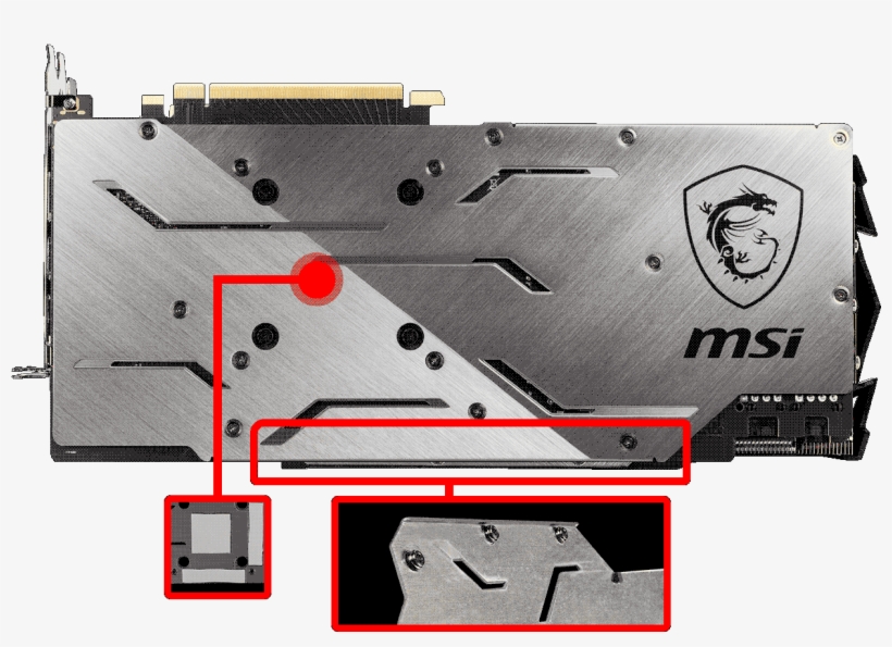 Backplate On The Gaming Series Provides A Nice Visual - Msi Rtx 2070 Gaming Z 8g, transparent png