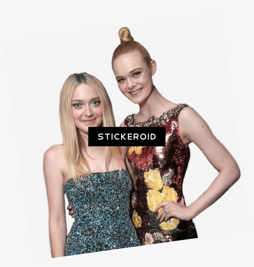 Elle Fanning And Sister Dakota - Portable Network Graphics, transparent png