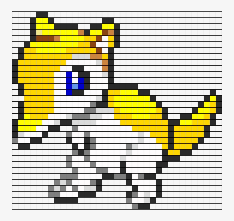 Sandshrew - Perler Beads Sandshrew Pattern, transparent png