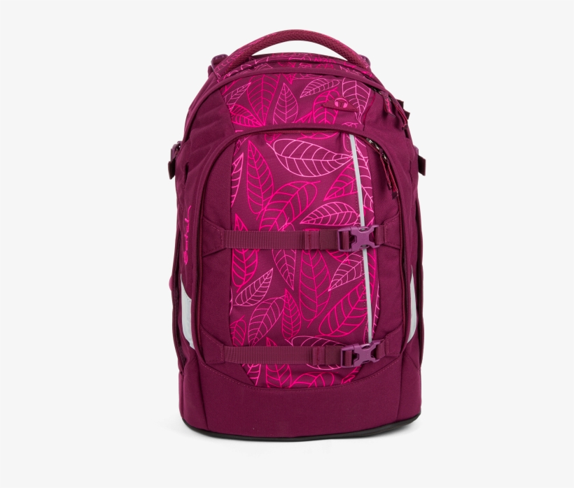 Satch Pack Schulrucksack Alle Details Und Features - Satch Purple Leaves 30 L, transparent png