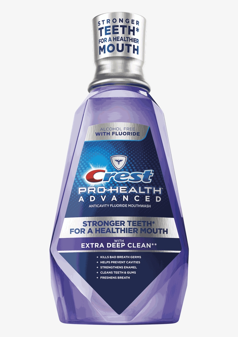 Crest Pro Health Advanced Mouthwash With Extra Deep, transparent png