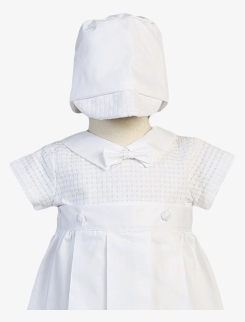 Woven Cotton 2 In 1 Convertible Christening Gown & - Woven Fabric, transparent png
