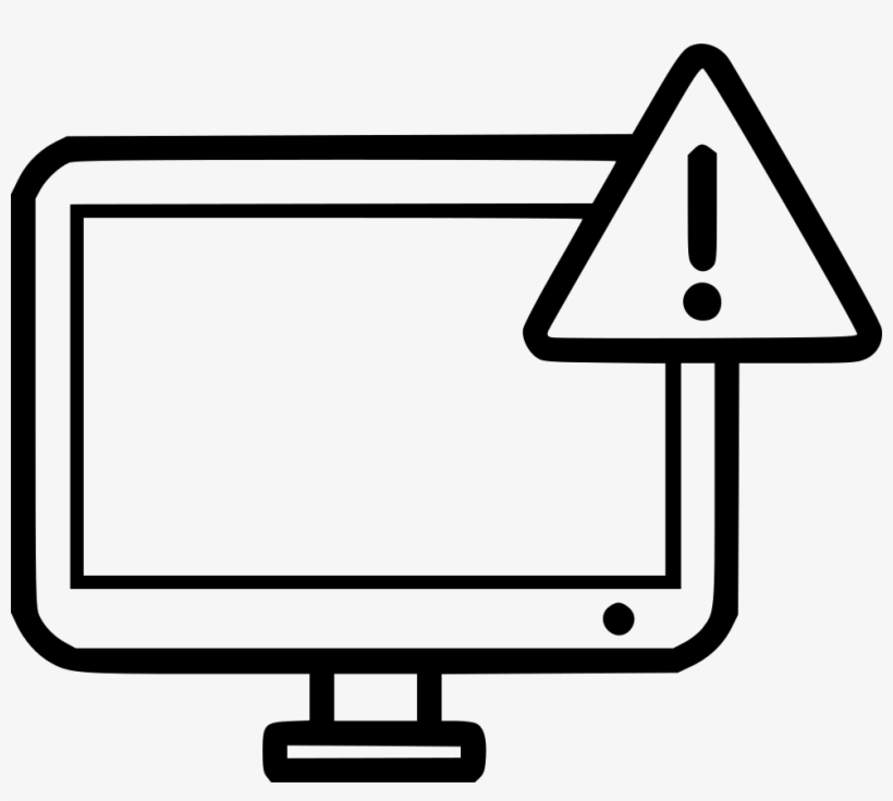 Screen Warning Computer Desktop Monitor Alert Comments - Warning Sign ...