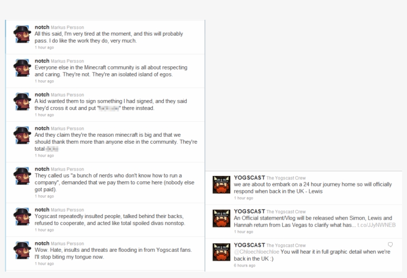 Mojang, Yogscast In Dispute - Notch Tweets About Yogscast, transparent png
