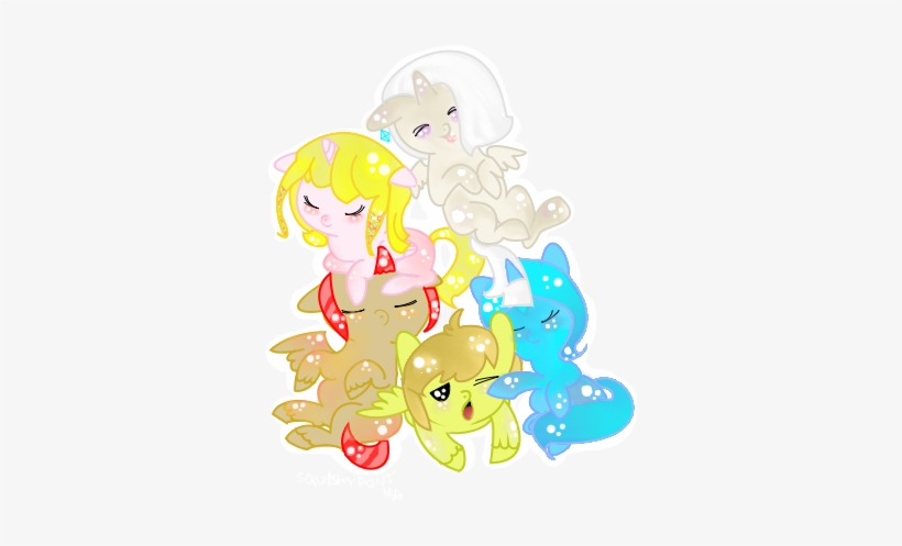 Squishypony, Cuddle Puddle, Cuddling, Fi, Foal, Ghirahim, - Illustration, transparent png