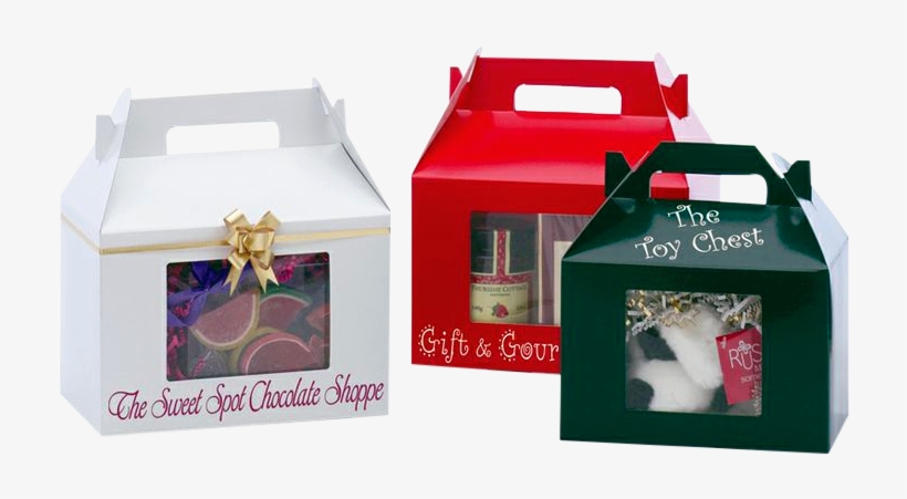 No Die & Plate Charge - Custom Gable Box W/ Built In Handle (9-1/2"x5"x3"),, transparent png