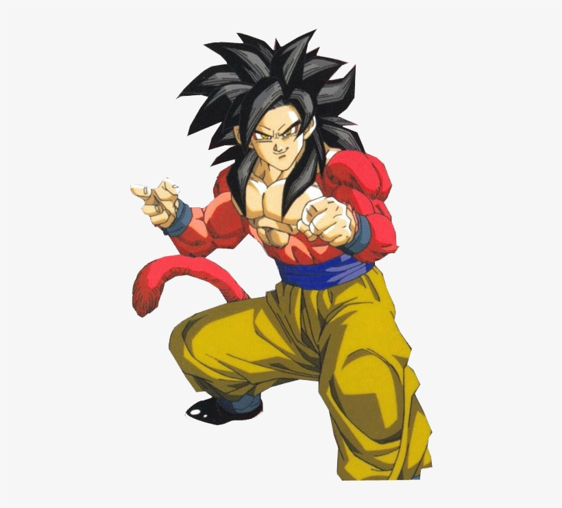 And This Is Super Saiyan 4 - Comment Dessiner Goku En Super Saiyan, transparent png