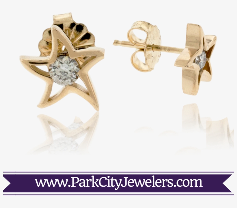Star Fish Stud Earrings - Elk Ivory Engagement Rings, transparent png