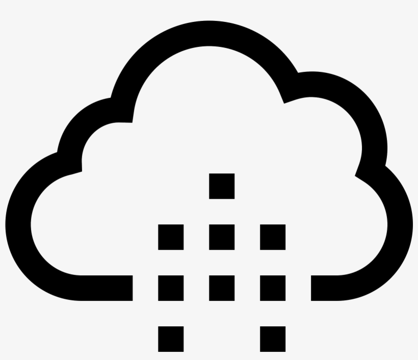 Moderate Rain Icon - Sad Cloud, transparent png