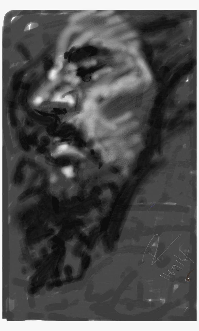 This Is The Last Of The Digital Drawings I Did At This - Monochrome, transparent png