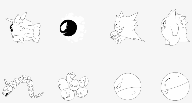Pokemon Logo Black And White Sketch 2400x1177 Png Download Pngkit