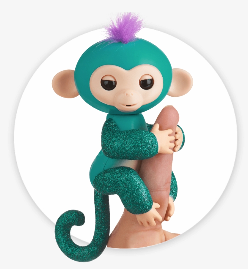Fingerlings Monkey Glitter Quincy - Fingerling, transparent png