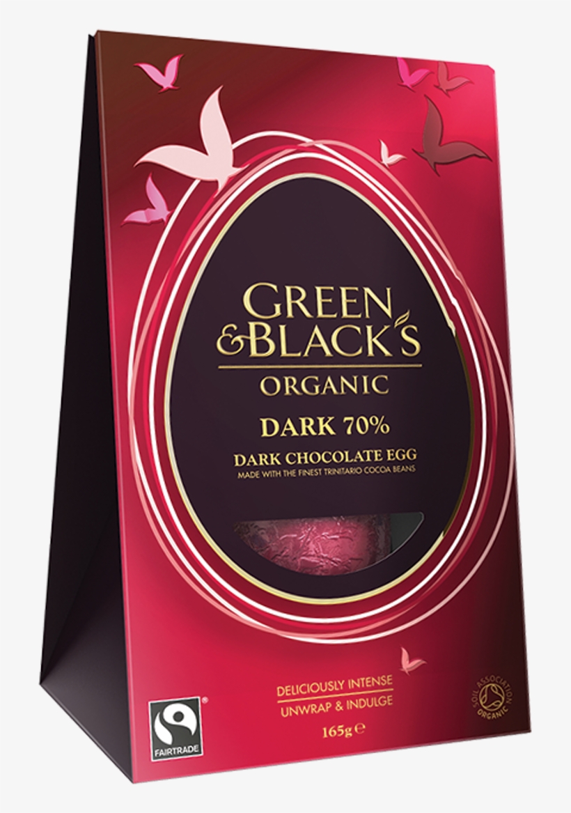 G&b's Organic Med Dark Egg - Green And Blacks Organic 85 Percent Dark Chocolate, transparent png