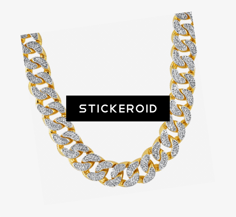 Thug Life Gold Chain Diamonds - Buy Gold Cuban Chain India, transparent png