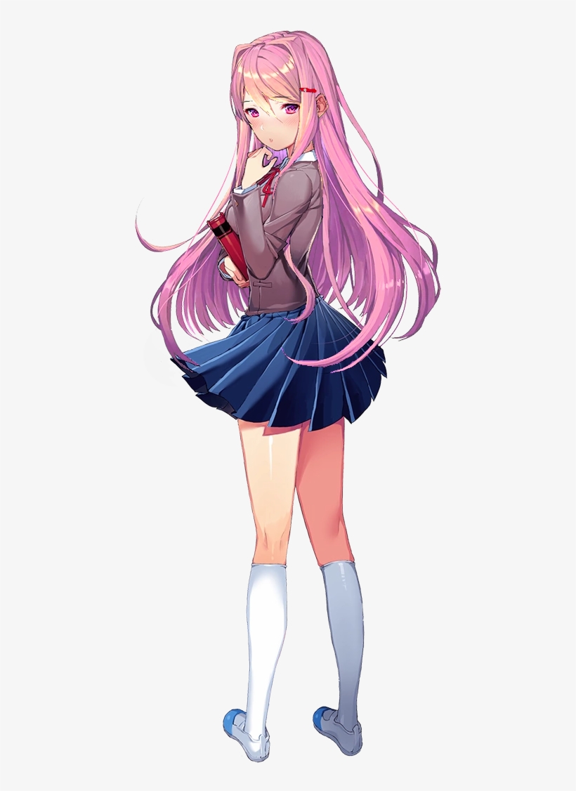 Pink Hair Anime Girl Png - Doki Doki Literature Club Yuri, transparent png