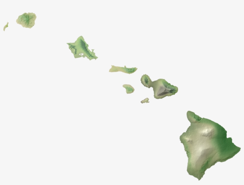 Map Of Hawaiian Islands Png, transparent png