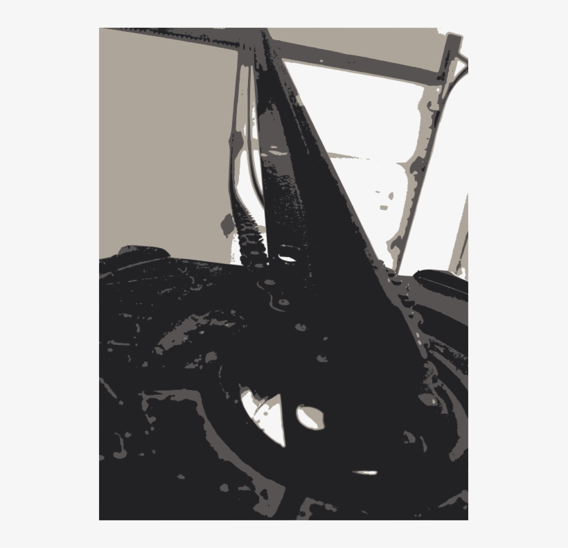 Old Chain Resting On A Ladder - Ladder, transparent png