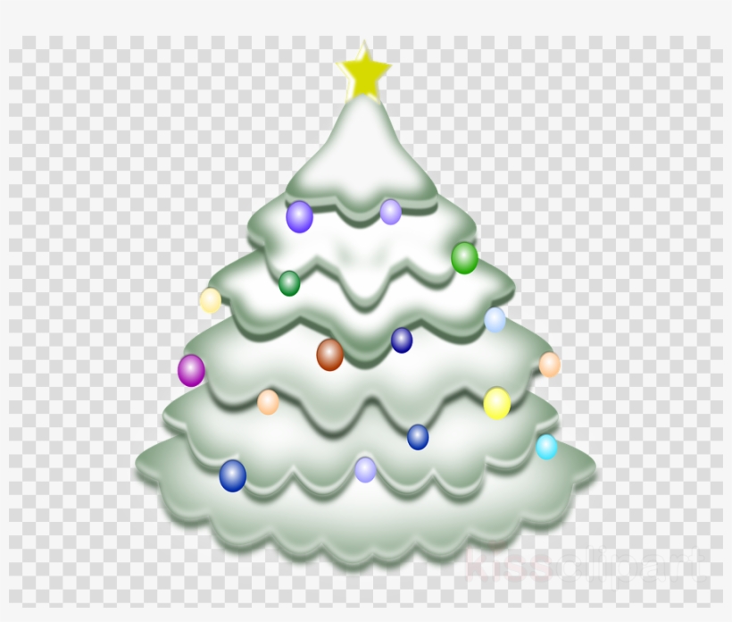 Clipart Resolution 687*720 - Pastel Lime Sherbet Puffy Christmas Tree Sticker, transparent png