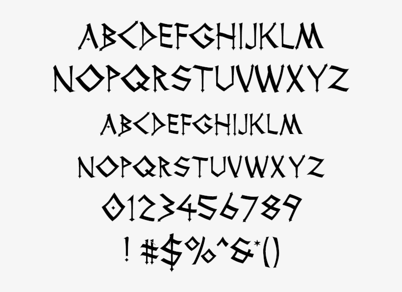 Gothic Thor Example - Thor Font, transparent png