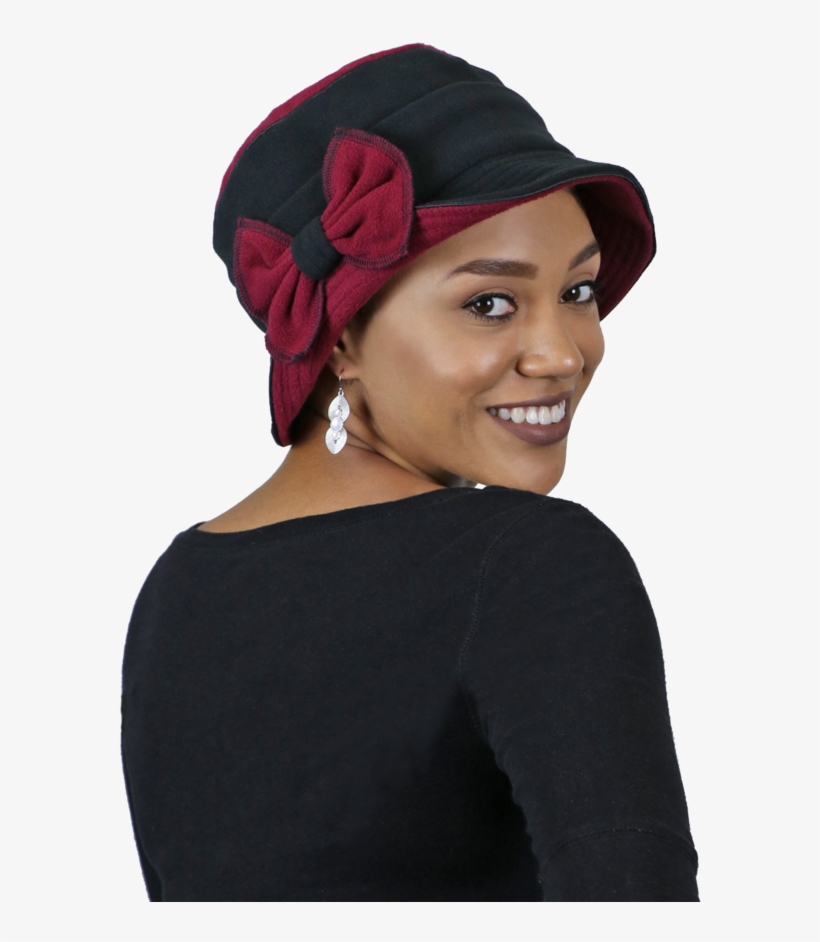 Lady Anne Fleece Cloche Hat - Fleece Cloche Hat For Women Warm Winter Dressy Bow, transparent png