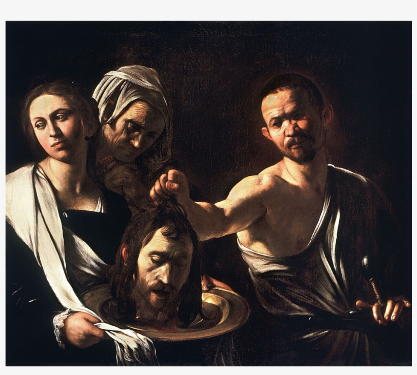Beheadings As Honest Communication Devices - Caravaggio Head On Plate, transparent png