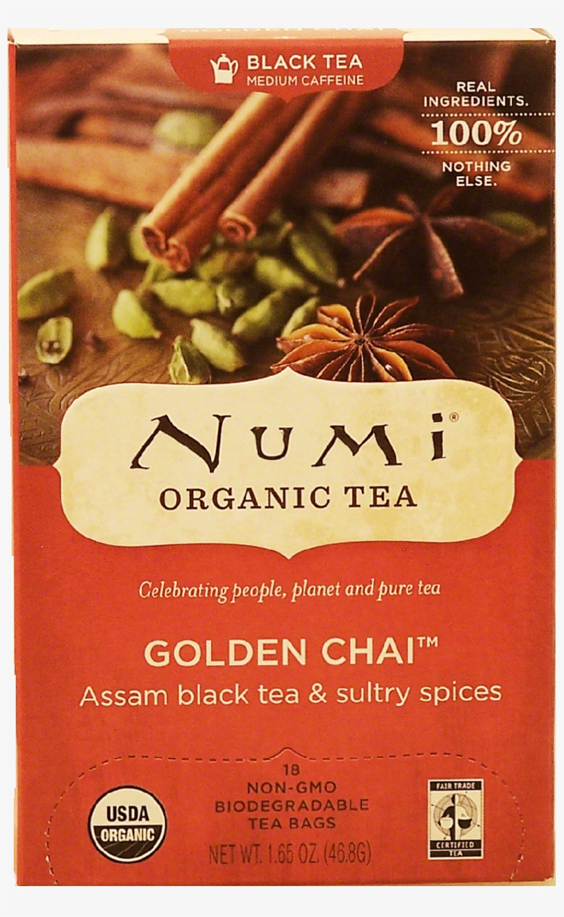Numi Golden Chai, transparent png