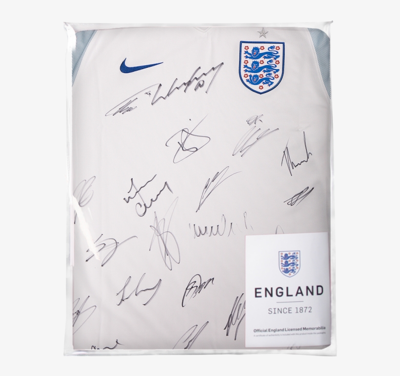 Official England 2016 Squad Signed Home Shirt - England Signed Soccer Shirt, transparent png