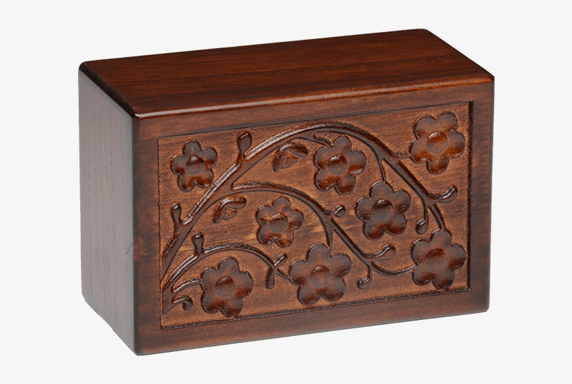 Cherry Blossom Wooden Urn Box - Urn, transparent png