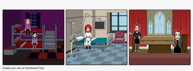 The Girl With The Scar - Cartoon, transparent png