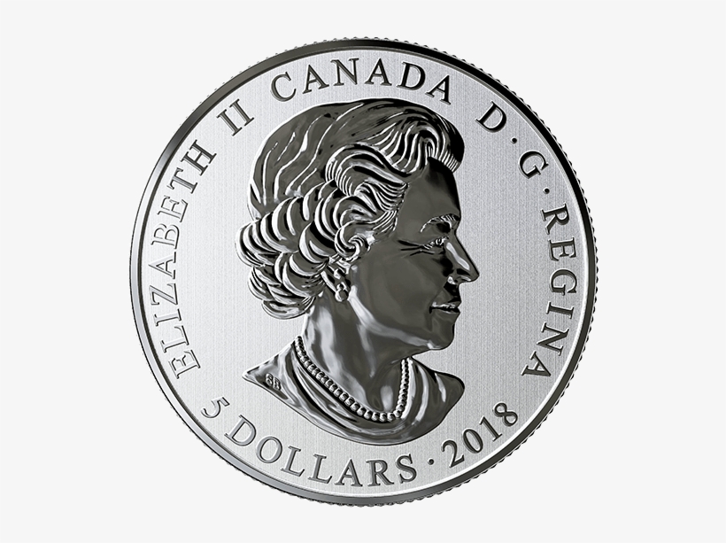 @1/4 Onza 2018@ Canada 5 Dolares 2018 Hearts Aglow - Canadian Glow In The Dark Coin 2018, transparent png