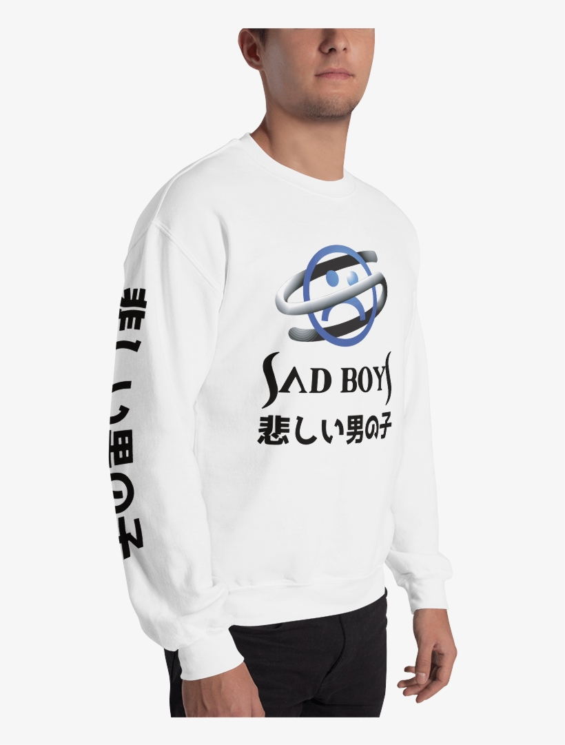 Sega Saturn Sad Boys Crew Neck Sweatshirt - Sweatshirt, transparent png