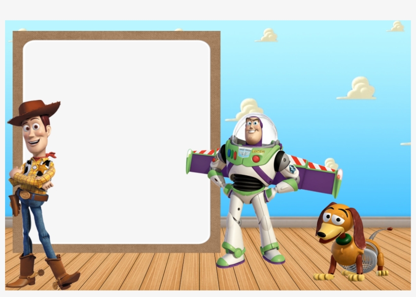 Moldura Toy Story Png - Decofun Toy Story 3 Maxi Wall Sticker, transparent png