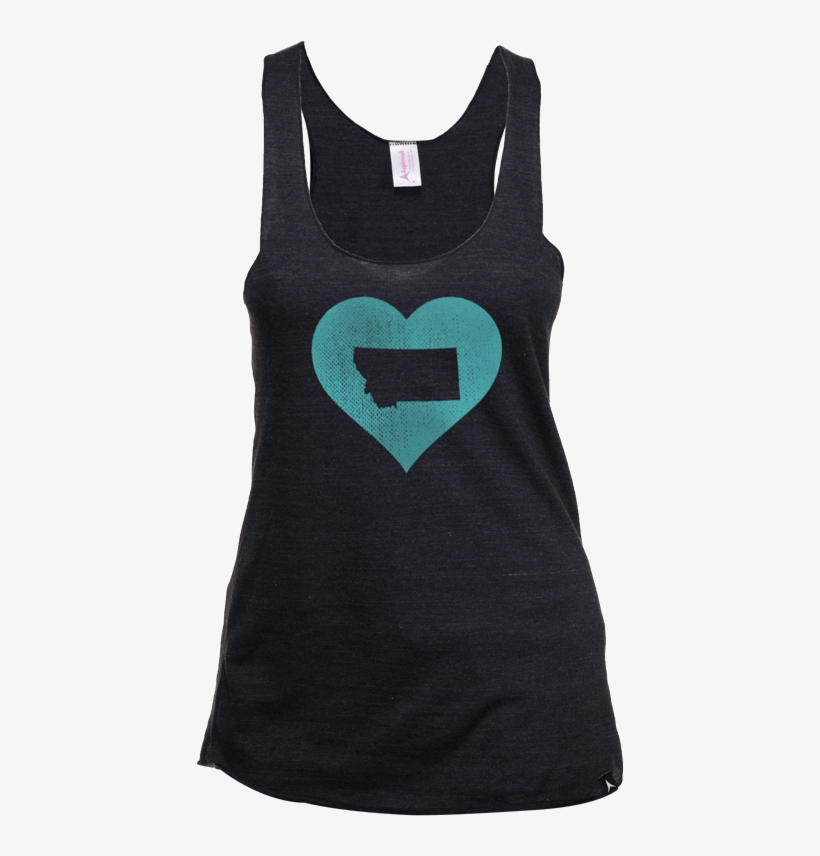 Aspinwall Heart Tri Black Womens Tank - Active Tank, transparent png