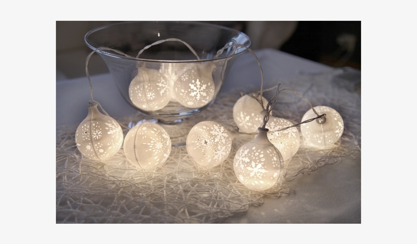 Light Chain Flakey - Star Snowflake Led Light Chain, White, transparent png
