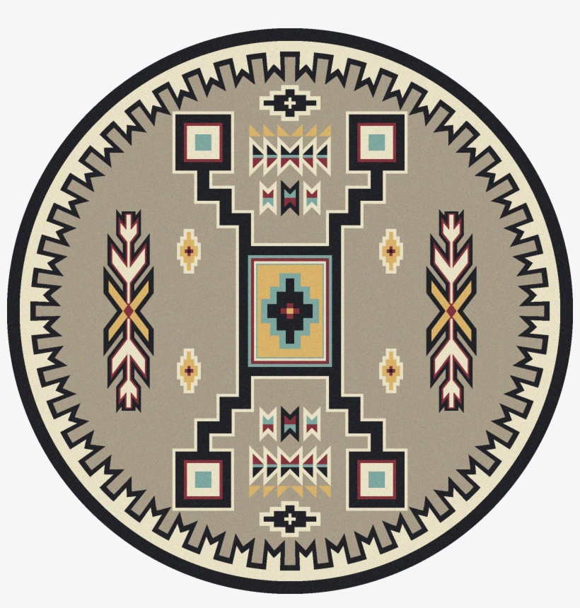Old Crow Suede Turquoise 8ft Round Rug - Holiday To From Labels, transparent png