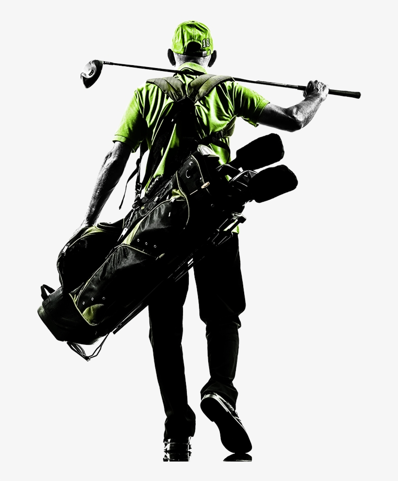 Silueta Golfista, transparent png
