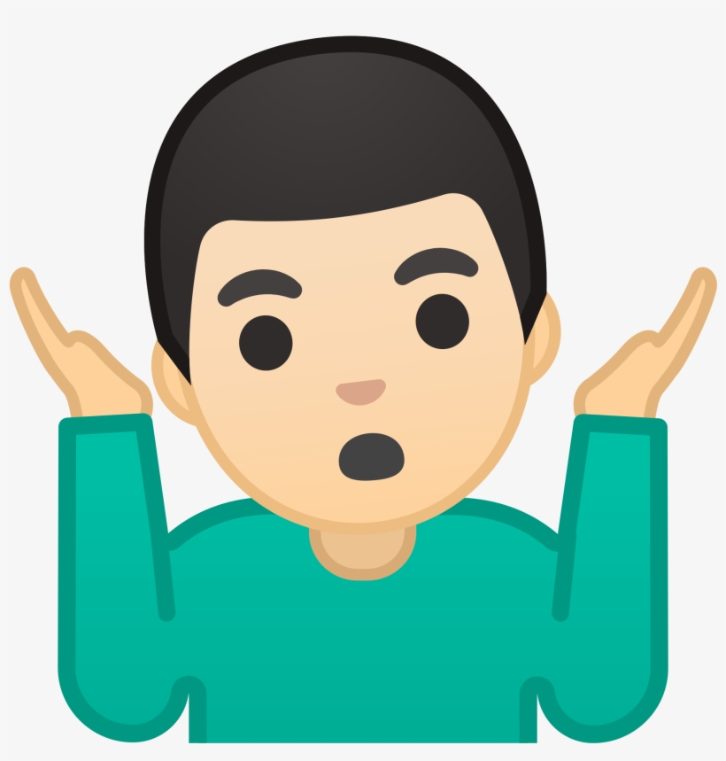 Open - Shrug Emoji, transparent png