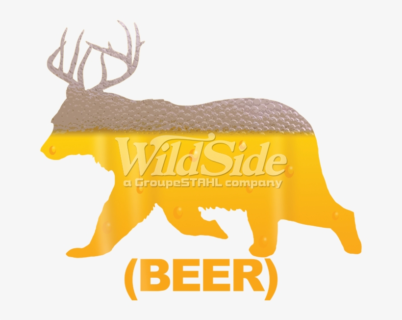 Bear With Antlers / Suds - Beer, transparent png