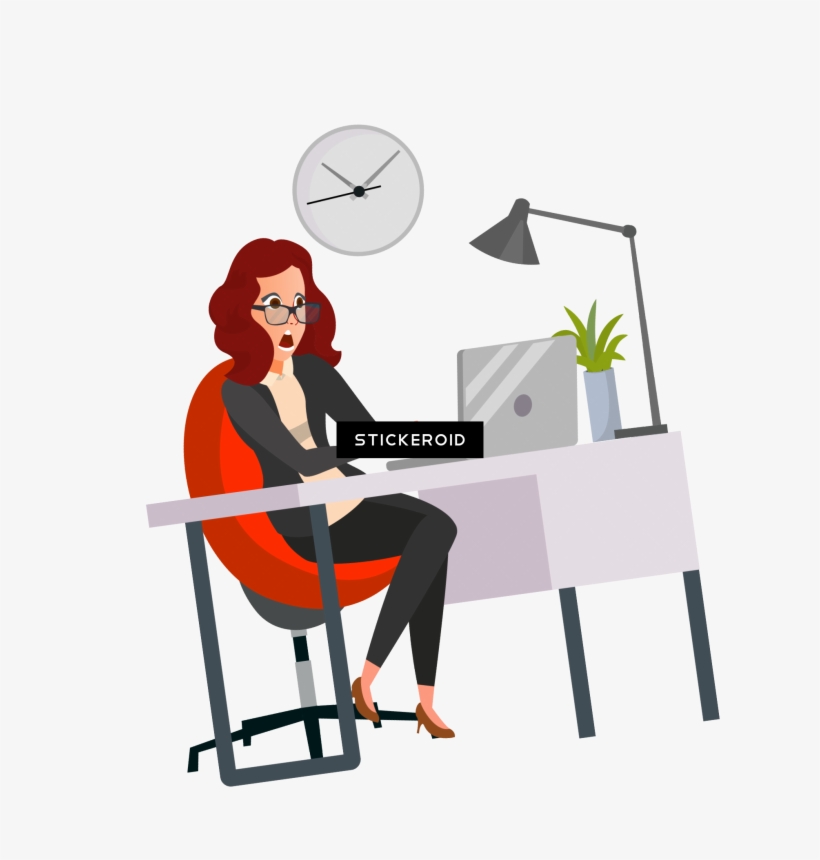 Woman Shocked Illustration - Illustration, transparent png