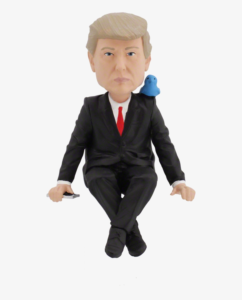 Donald Trump 4-inch Resin Media Monitor Bobblehead, transparent png