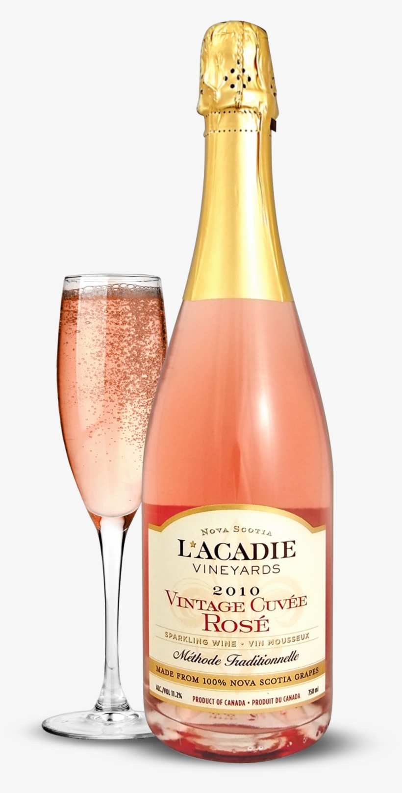 Champagne Transparent Bubbly - L'acadie Vineyards Vintage Cuvee, transparent png
