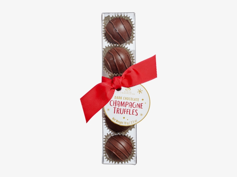 Dark Chocolate Champagne Truffles Box Sold Out - Chocolate, transparent png