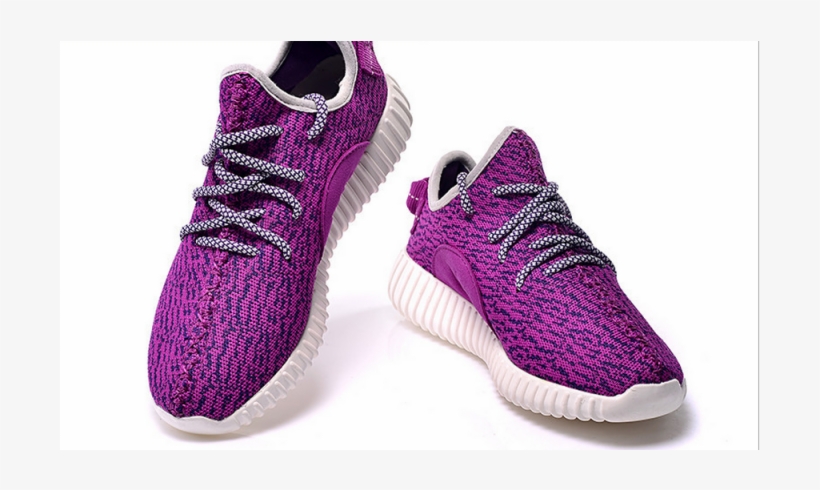Yeezy Transparent Fake Vector Download - Women's Running Breathable Purple Shoes Sports Casual, transparent png