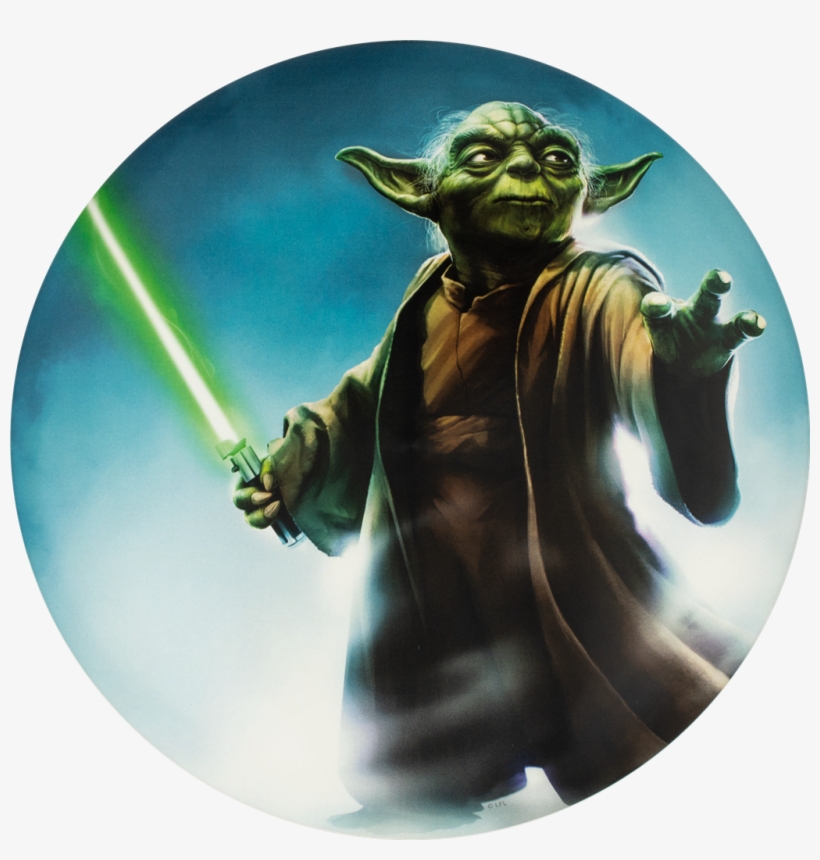 Yoda Supercolor Buzzz Golf Disc - Star Wars Saga 2018 Mini Wall [book], transparent png