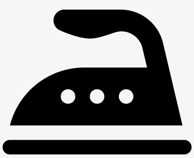 This Is A Black And White Outline Of A Simple Iron, transparent png