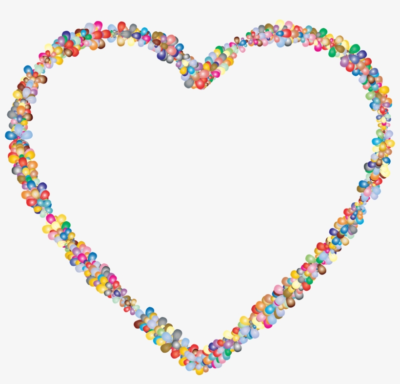 This Free Icons Png Design Of Prismatic Floral Heart, transparent png