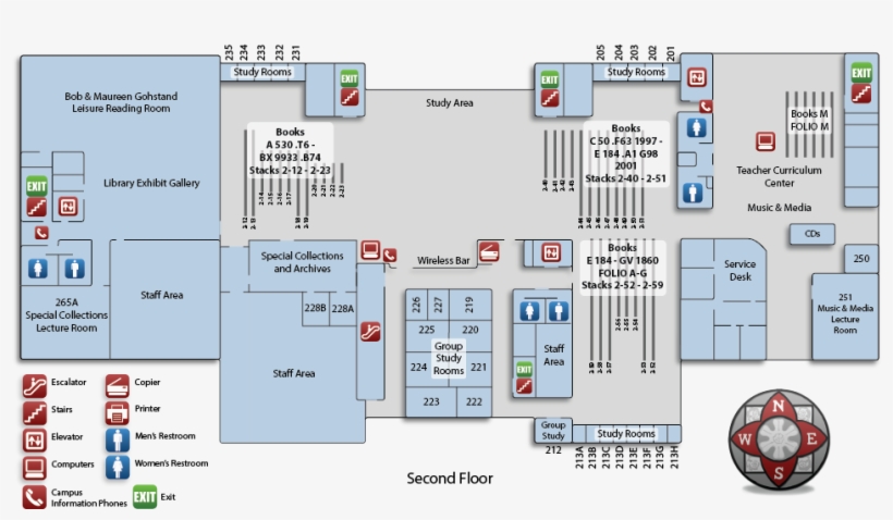 Second Floor Map - Oviatt Library 4th Floor, transparent png