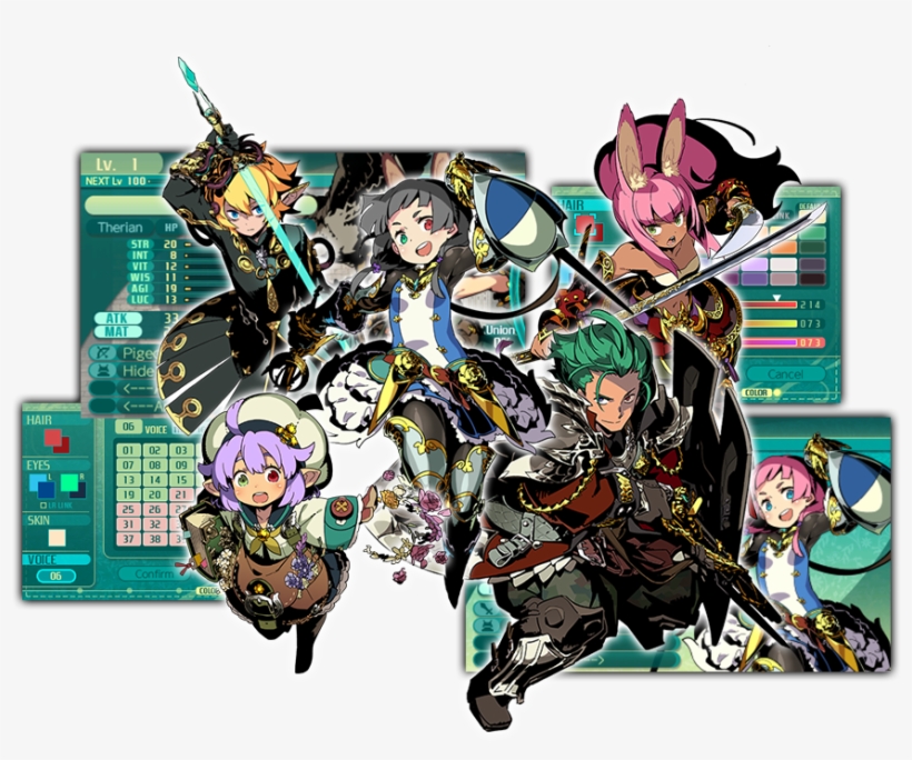 Customize Explorers To Form Your Own Adventuring Party - Etrian Odyssey V Original Soundtrack, transparent png